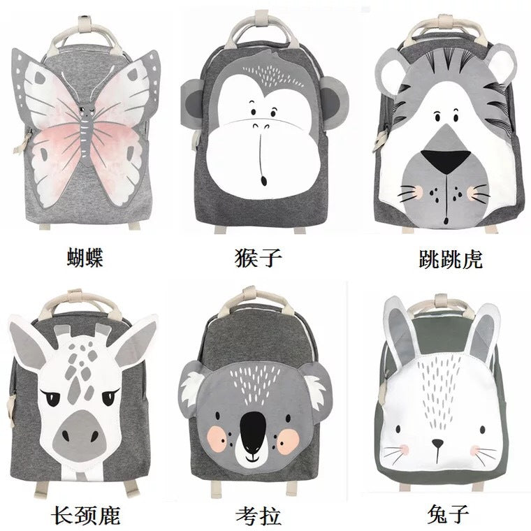 Kids Cartoon Animal Backpack Nordic Style – Zoopack Baby School Bag