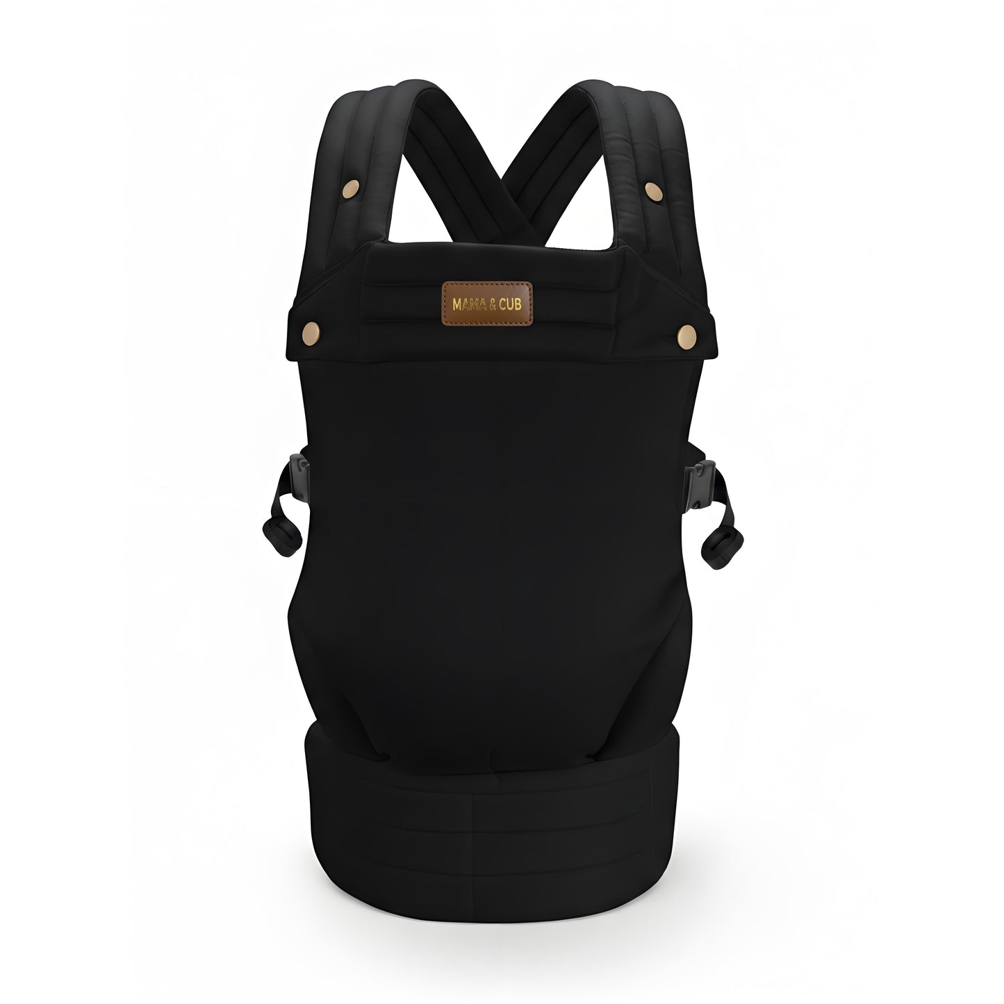 Lusso Baby Carrier | One-Click Fasten, Signature Golden Buttons on Handcrafted Luxury Cotton – Ergonomic, Safe