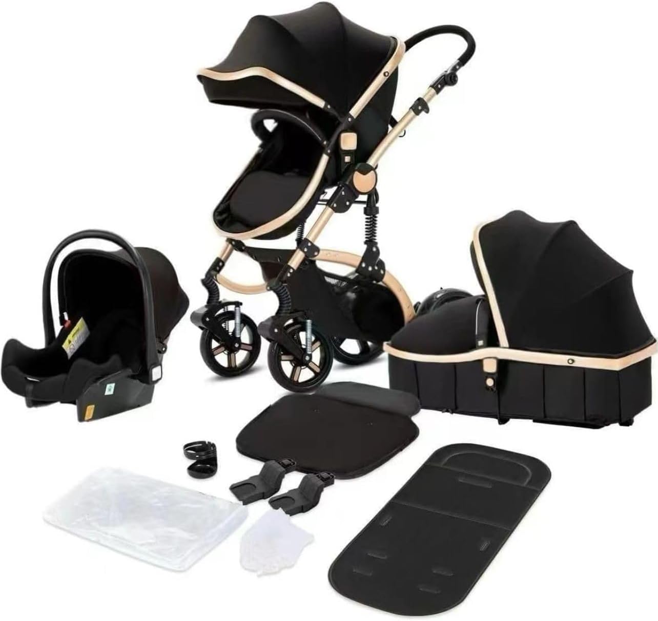 Bella Cub 3-in-1 Stroller: Car Seat, Pushchair & Travel Basket Set