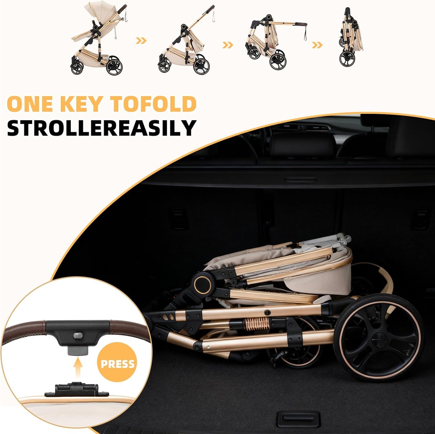 Bella Cub 3-in-1 Stroller: Car Seat, Pushchair & Travel Basket Set