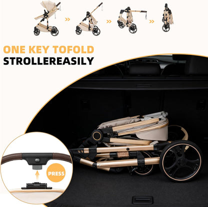 Bella Cub 3-in-1 Stroller: Car Seat, Pushchair & Travel Basket Set