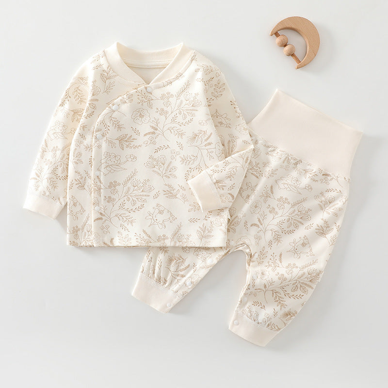 Baby Autumn Cotton Pajama Set – Long Sleeve Top & Pants, Unisex Newborn & Toddler Sleepwear (0–3 Years) 100 % Cotton Korean Trend