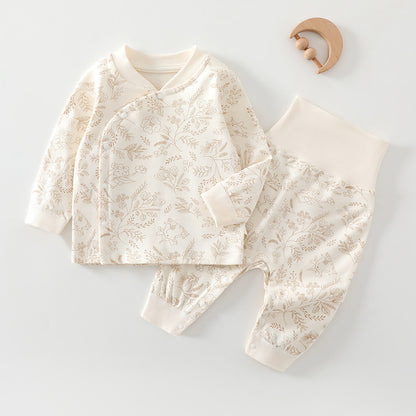 Baby Autumn Cotton Pajama Set – Long Sleeve Top & Pants, Unisex Newborn & Toddler Sleepwear (0–3 Years) 100 % Cotton Korean Trend