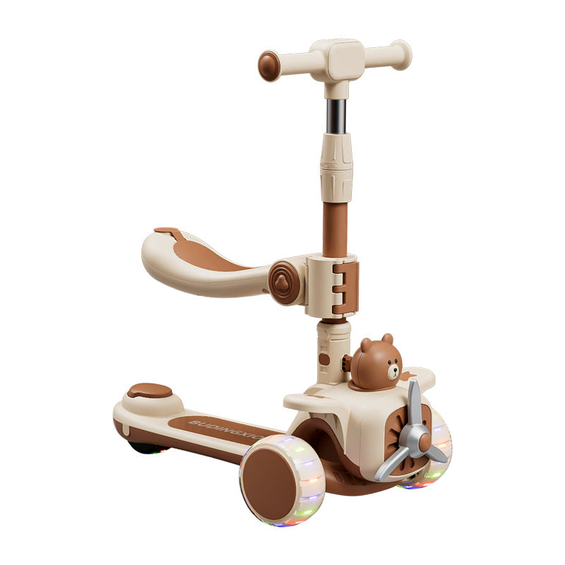 Spur - Light & Music Kids Scooter  Foldable, Adjustable with LED Wheels & Safety Brakes | Ages 3+