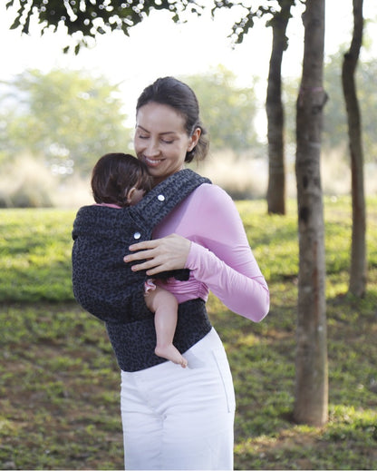 Lusso — Exclusive Cotton Baby Carrier with Signature Golden Buttons