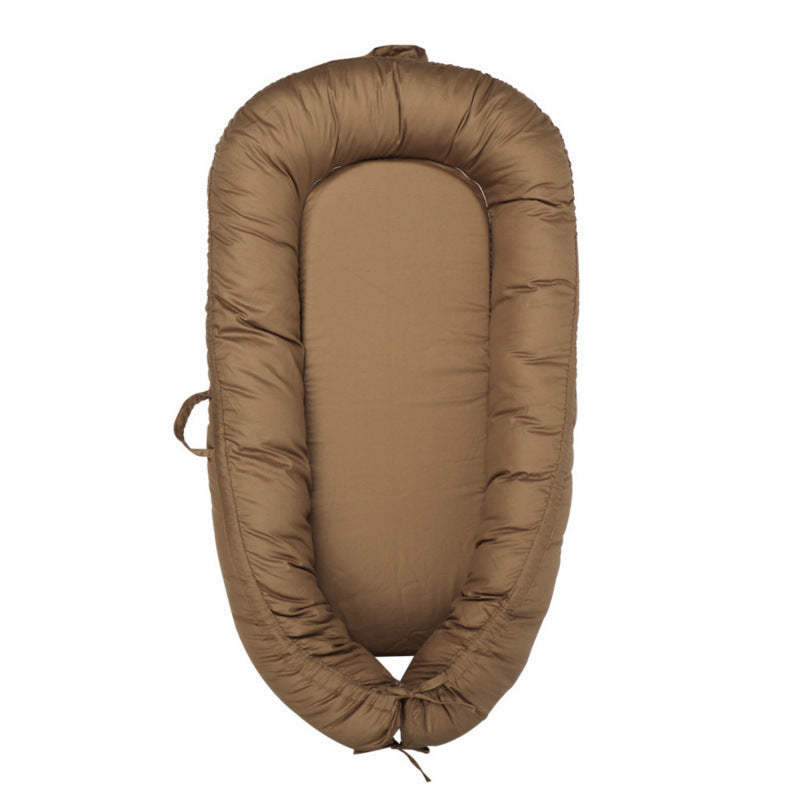 HushPod Luxe Baby Cot: Soft Mattress, Removable Bed & Stylish Ribbon Detail