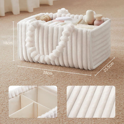 Mello by Mama & Cub London Luxe Quilted Plush Mommy Bag  Gold-Embossed Leather Label & Signature Puppy Pendant