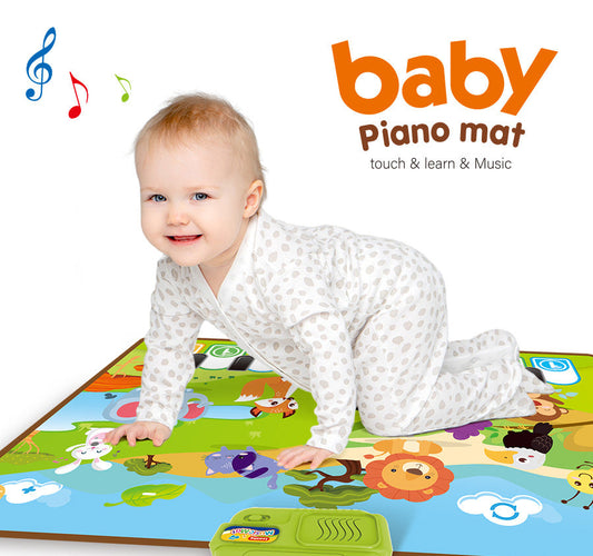 Children’s Piano Play Mat – Happy Feet Educational Musical Floor Rug for Babies