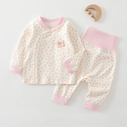 Baby Autumn Cotton Pajama Set – Long Sleeve Top & Pants, Unisex Newborn & Toddler Sleepwear (0–3 Years) 100 % Cotton Korean Trend