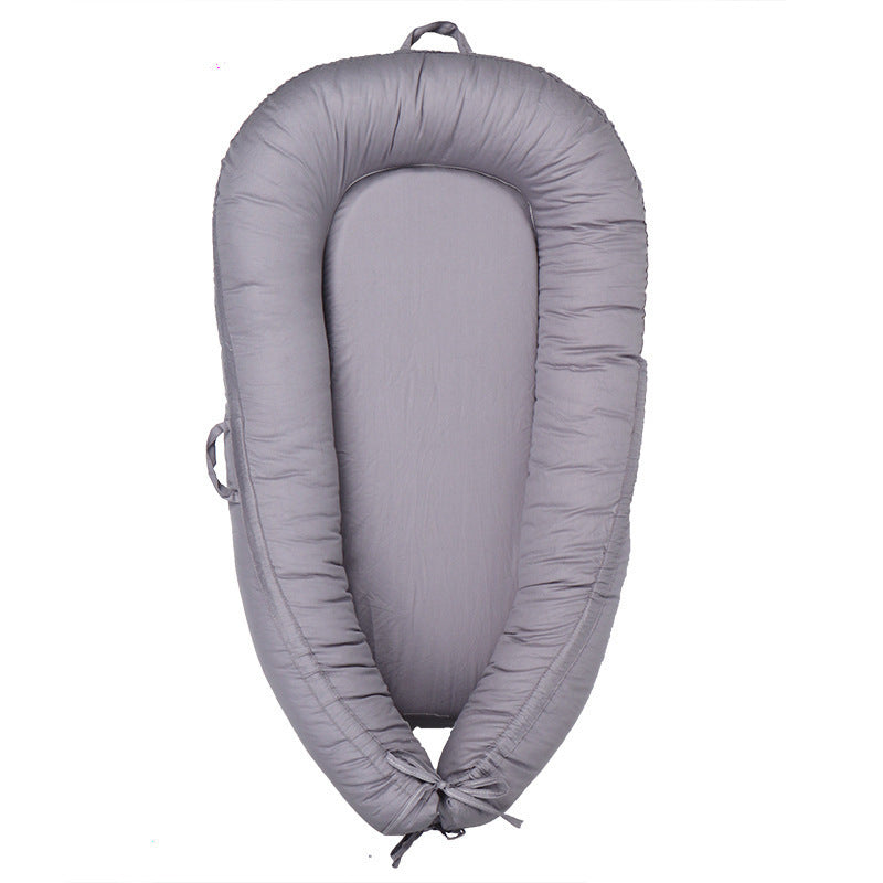 HushPod Luxe Baby Cot: Soft Mattress, Removable Bed & Stylish Ribbon Detail