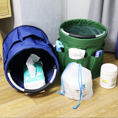 Portable Foldable Baby Storage Basket – Multi-Purpose Diaper, Milk Powder & Nursery Organiser Caddy