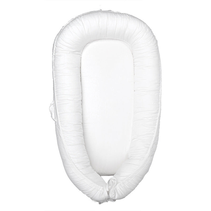 HushPod Luxe Baby Cot: Soft Mattress, Removable Bed & Stylish Ribbon Detail