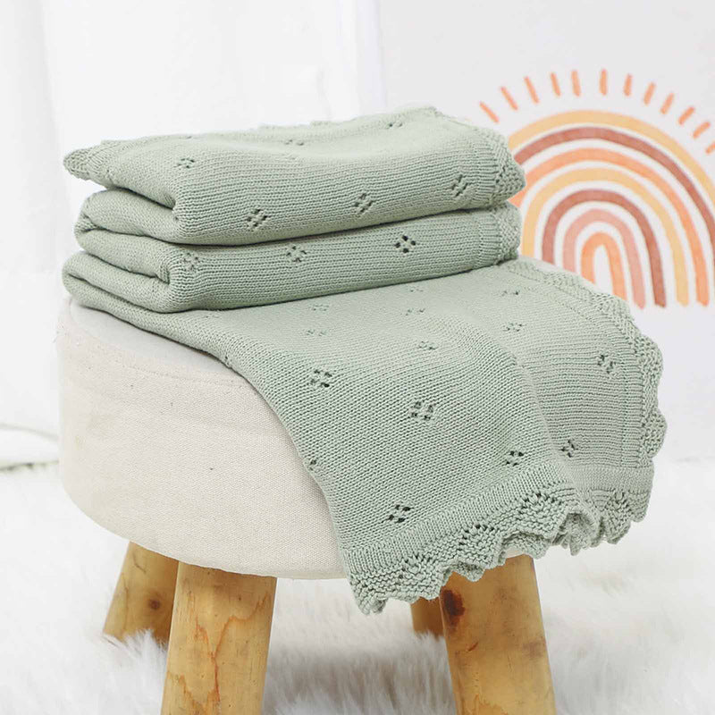Diamond Knitted Mini Gem Blanket
