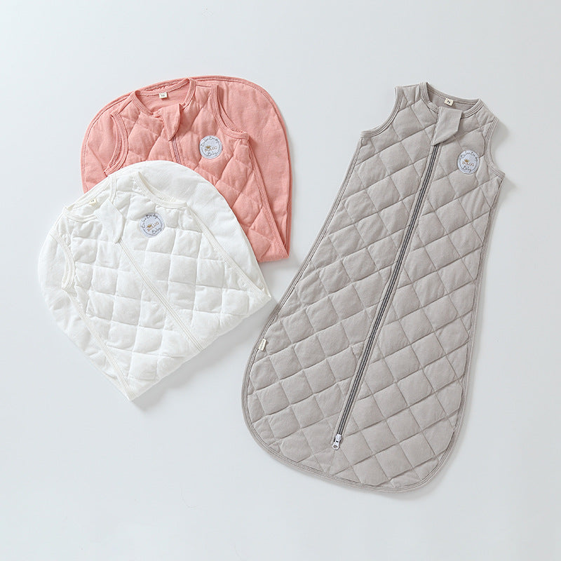 Aurora - 0-9 Months Baby Cotton Sleeping Bag  Warm Padded Thermal Vest, Anti-Scare Design
