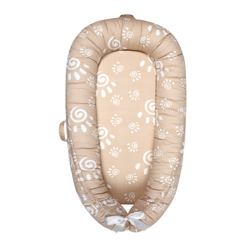 HushPod Luxe Baby Cot: Soft Mattress, Removable Bed & Stylish Ribbon Detail