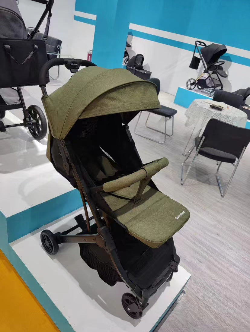 Stone stroller ultra-light folding baby can sit and lie down boutique high-view children