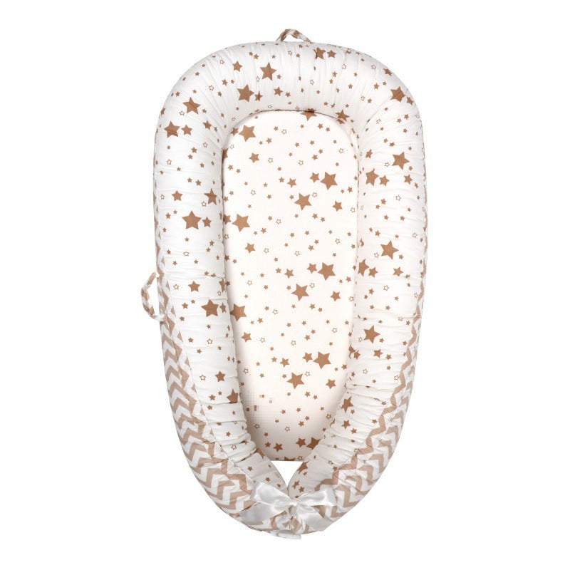 HushPod Luxe Baby Cot: Soft Mattress, Removable Bed & Stylish Ribbon Detail