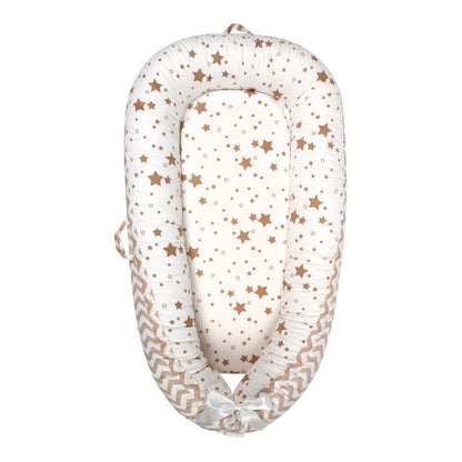 HushPod Luxe Baby Cot: Soft Mattress, Removable Bed & Stylish Ribbon Detail