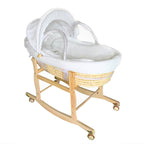 Mama De Lune Handwoven Moses Basket – Portable Newborn Baby Bed & Carrier