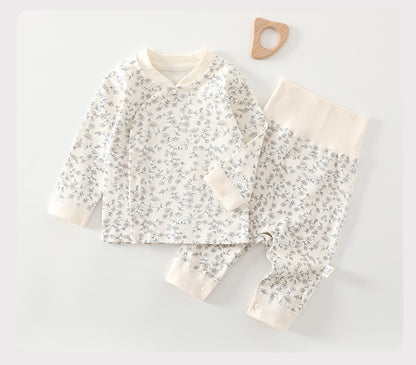 Baby Autumn Cotton Pajama Set – Long Sleeve Top & Pants, Unisex Newborn & Toddler Sleepwear (0–3 Years) 100 % Cotton Korean Trend