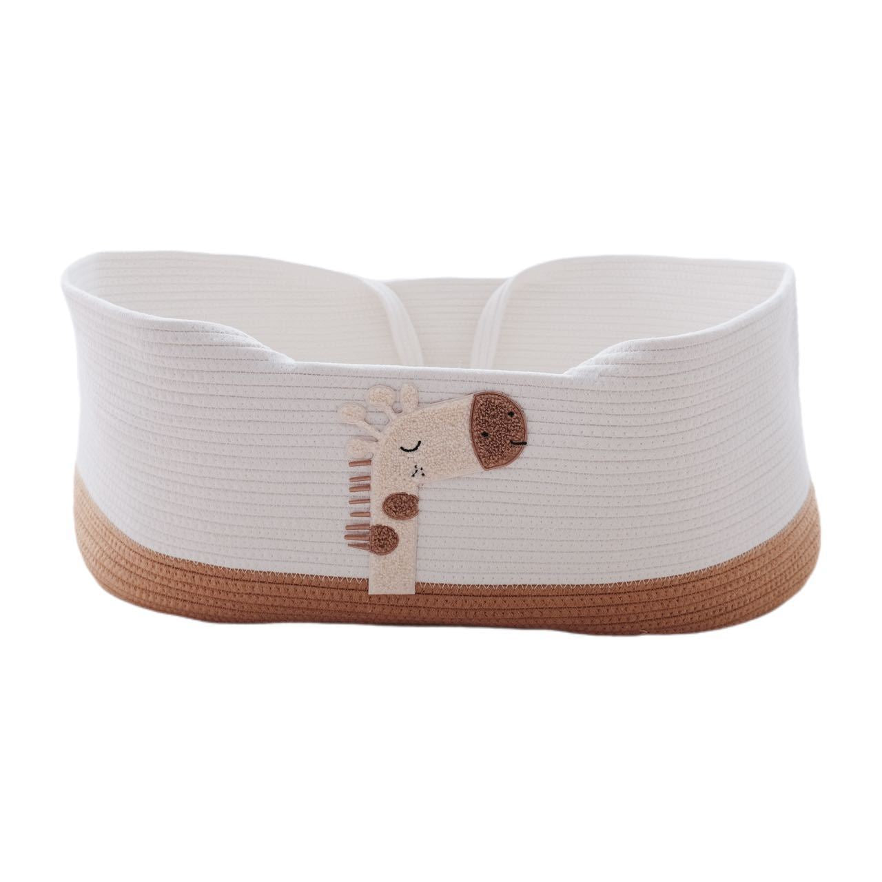 CradleJoy cotton rope woven baby carrycot folding newborn bassinet