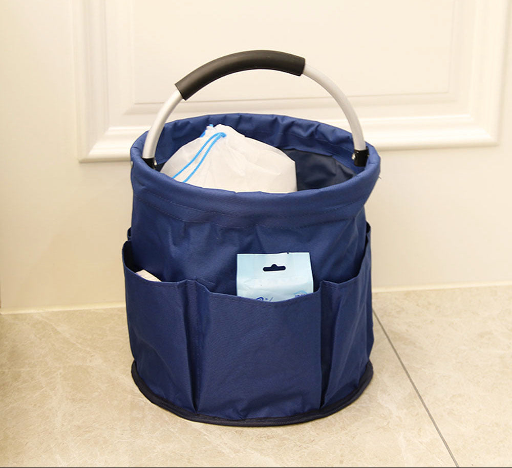 Portable Foldable Baby Storage Basket – Multi-Purpose Diaper, Milk Powder & Nursery Organiser Caddy