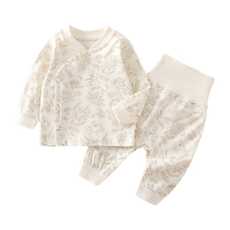 Baby Autumn Cotton Pajama Set – Long Sleeve Top & Pants, Unisex Newborn & Toddler Sleepwear (0–3 Years) 100 % Cotton Korean Trend