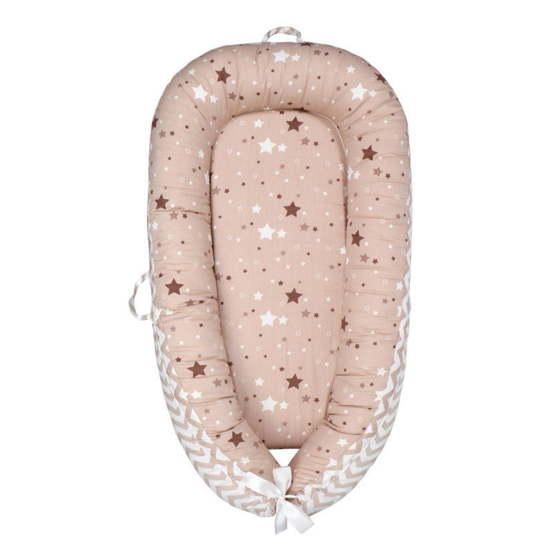 HushPod Luxe Baby Cot: Soft Mattress, Removable Bed & Stylish Ribbon Detail