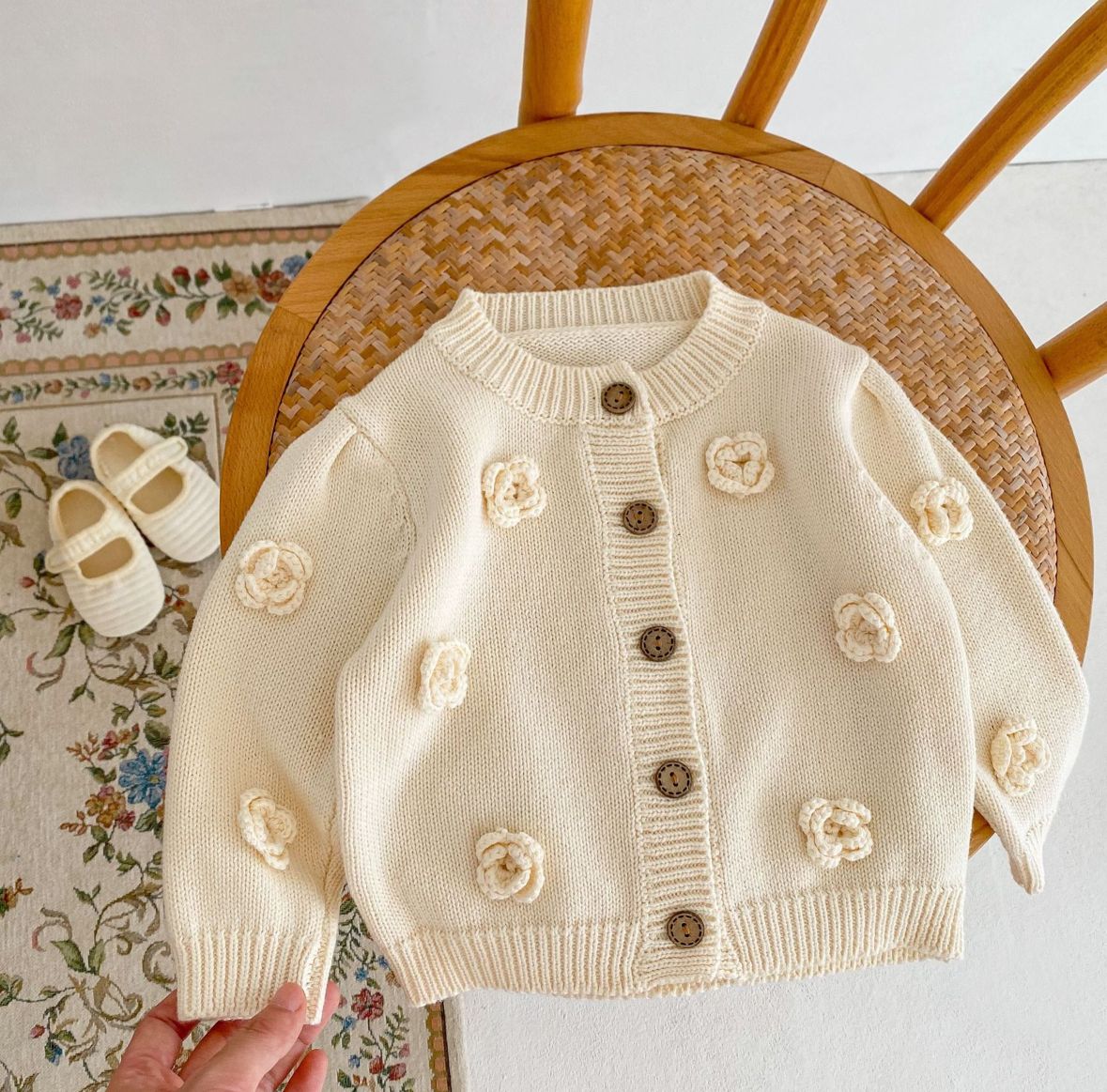 Floral Knit Cardigan
