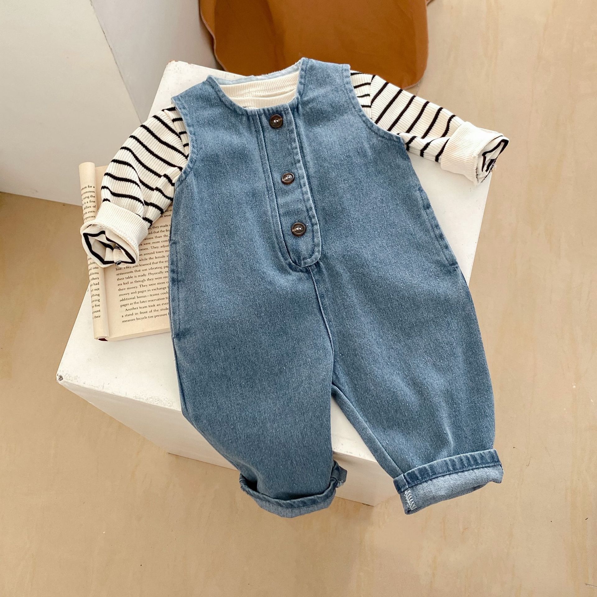 Denim Dungaree Set