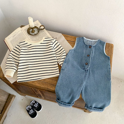 Denim Dungaree Set