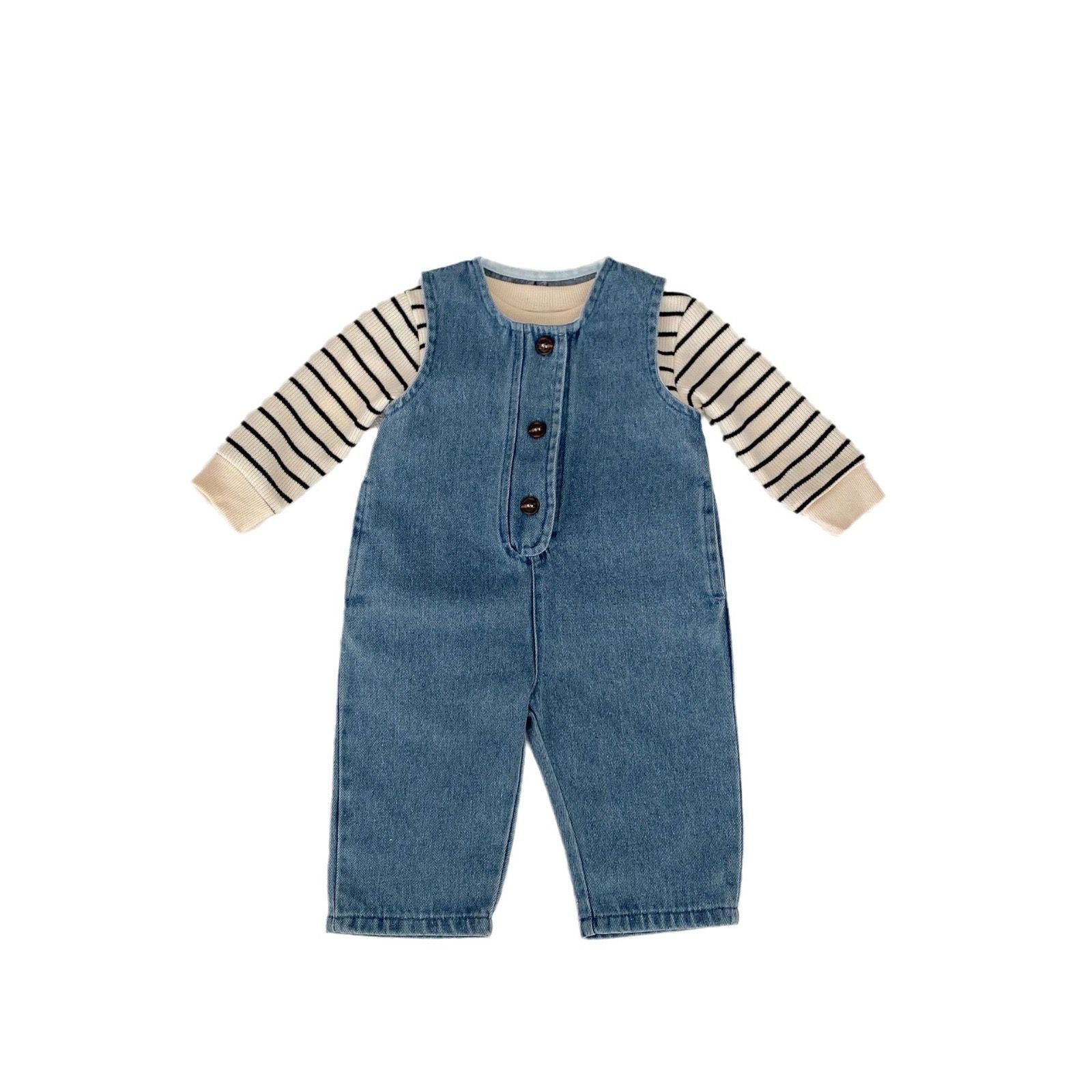 Denim Dungaree Set