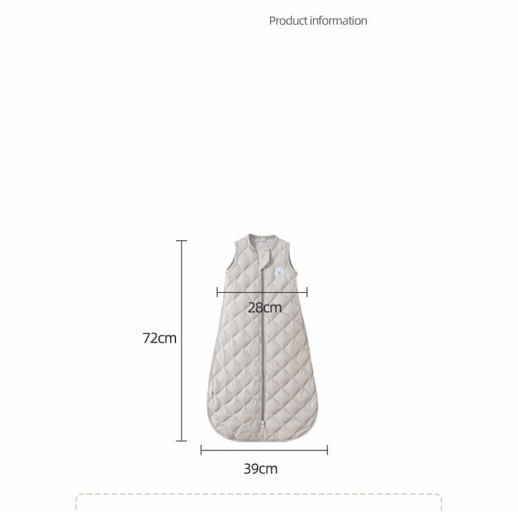 Aurora - 0-9 Months Baby Cotton Sleeping Bag  Warm Padded Thermal Vest, Anti-Scare Design